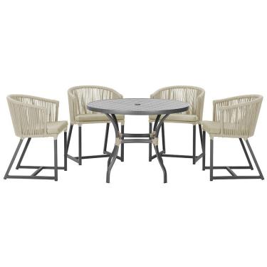 Imagem de Mesa Com 4 Cadeiras E Noronha Estofado 7 Trama Original Rami