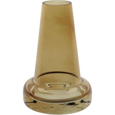 Imagem de Vaso Decorativo Enfeite Casa Home&co Vidro 14x9x9cm âmbar