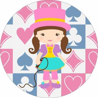 Imagem de Painel De Tecido Sublimado Redondo Menina Mágica  C/Elástico - Fabrika