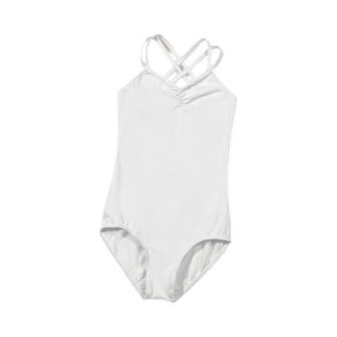 Imagem de Leotardos De Balé Para Meninas Pequenas, Camisola Com Costas Cruzadas,