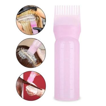 Imagem de Pente Garrafa Aplicador Tinta Frasco Tintura De Cabelo 180Ml - Arte Se