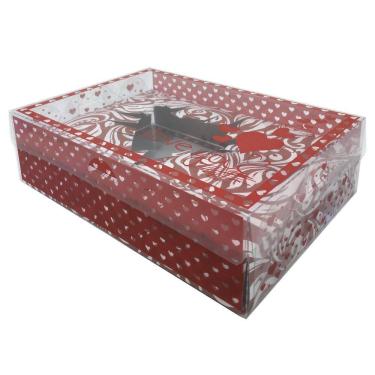 Imagem de Caixa Coração De Colher 500G Vermelha