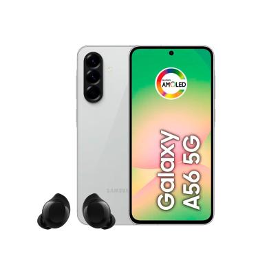 Imagem de Smartphone Samsung Galaxy A56 5G Tela 6.7" 256GB Câmera Tripla 50MP Cinza + Galaxy Buds Core Preto