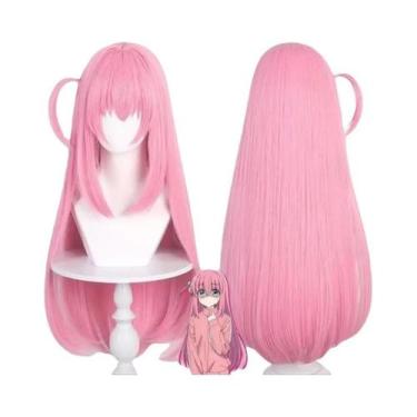 Imagem de Fantasia Cosplay Gotou Hitori: Jaqueta Rosa, Saia E Peruca - Uniforme 