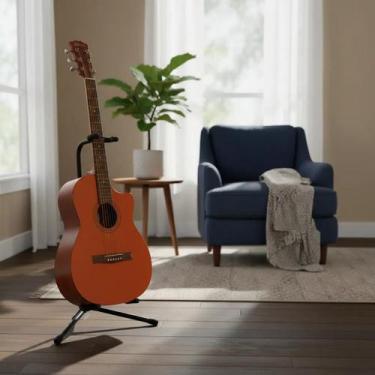 Imagem de Suporte De Chão Para Guitarra Violão Baixo Emborrachado Klx - KLX Qual
