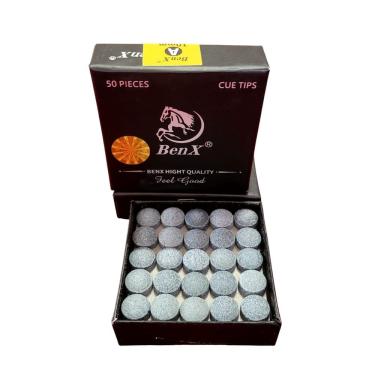 Imagem de Sola Para Taco de Sinuca BenX Cinza A (Caixa c/ 50 und)