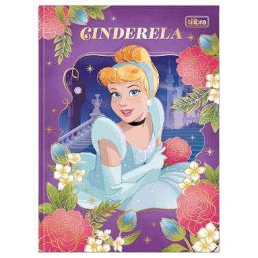 Imagem de Caderno Colegial Brochura Princesas da Disney 17,6 x 23,9cm 160 Folhas