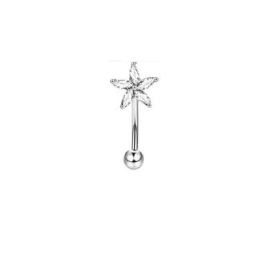 Imagem de Piercings De Sobrancelha 16G Para Mulheres, Barbell Curvo Para Umbigo,