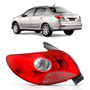 Imagem de Lanterna Traseira 207 2008 A 2010 Sedan Vermelha - TYC, Esquerdo