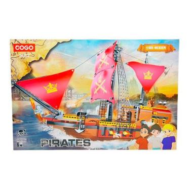 Imagem de Blocos de Montar Coleção Pirates The Queen 602 pçs 3127 - COGO Dorémi
