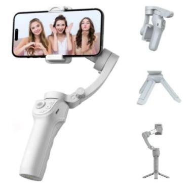 Imagem de Estabilizador Gimbal S5 3 Eixos Peining Smartphone celulares, Branco