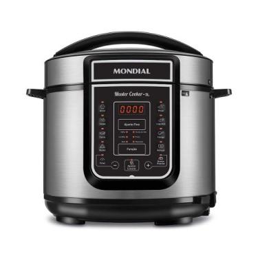 Imagem de Panela de Pressão Elétrica Digital 5L Mondial 127V 900W Preto/Inox - P