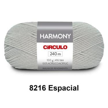Imagem de Lã Fio Harmony 100g 240m Novelo - Tricô e Crochê - CÍRCULO, 8216 - Esp