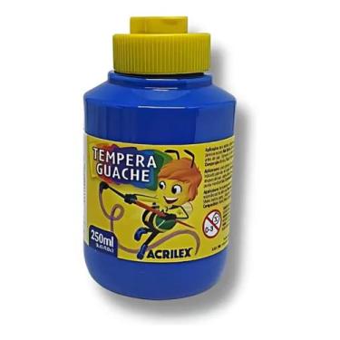 Imagem de Tempera Guache 250ml Acrilex - Azul Turquesa, azul turquesa