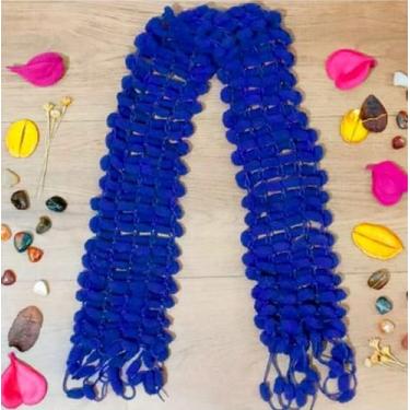 Imagem de Cachecol Tricot Pompom - Roxo - Comprar e Usar