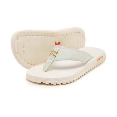 Imagem de Chinelo Sandália Kenner Kivah Gold Masculino, Branco, 40