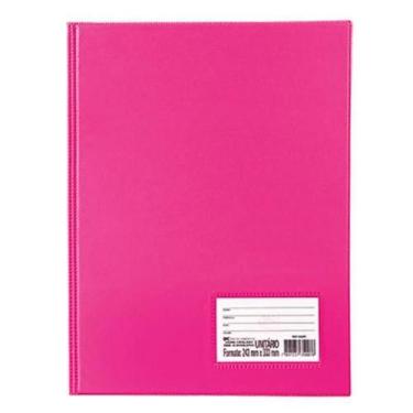 Imagem de Pasta catálogo capa dura 50 envelopes rosa Tn