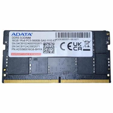 Imagem de Memoria Notebook DDR5 16GB 5600Mhz 1.1v Adata