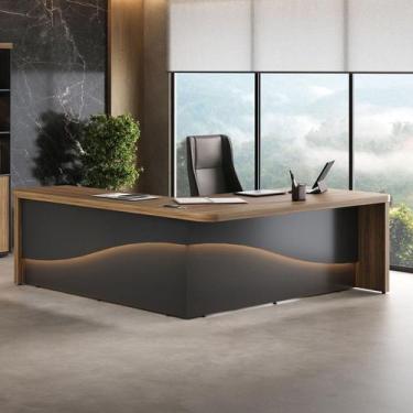 Imagem de Mesa artany tamburato supreme ld - nogal/preto