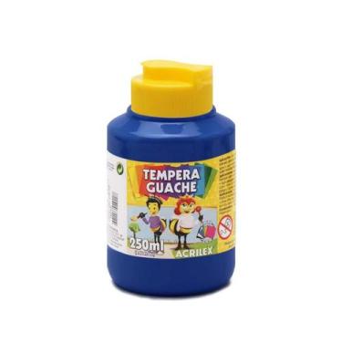 Imagem de Tinta Guache Acrilex 250ml Lavável Escolar Infantil Não Tóxica Para Ar