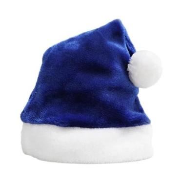 Imagem de Chapéu De Papai Noel Em Veludo Vermelho Para Adultos E Crianças, Acess