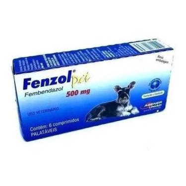 Imagem de Fenzol Vermífugo Cão Agener União 6 Comprimidos 500mg - Congratulation