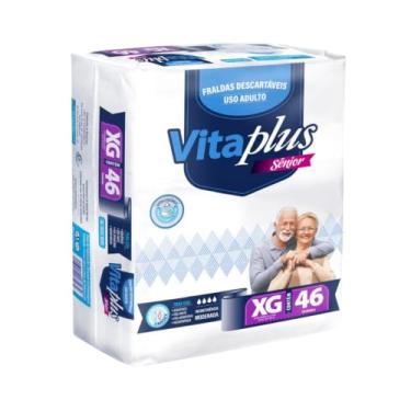 Imagem de Fralda Descartável Vita Plus Geriátrica Adulto Incontinência Operatório Hiper (XG)