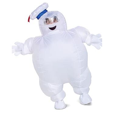 Imagem de Mini Stay Puft Inflatable Costume, Official Ghostbusters Afterlife Movie Fan Operated Blow Up Costume, Kids Size (up to 7-8)