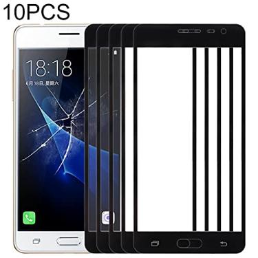 Imagem de HUANGYUNCHAO Acessórios telefônicos 10 PCS Front Screen Exterter Lens para Samsung Galaxy J3 Pro / J3110 Substituição do telefone celular
