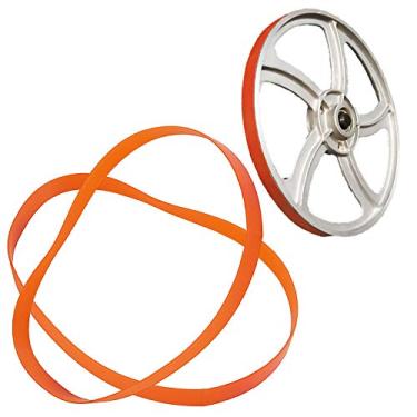 Imagem de Pacote com 2 pneus de serra de faixa de uretano – sem necessidade de adesivo – serve para serras de fita Powermatic Jet Grizzly Craftsman etc