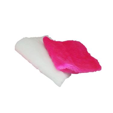 Imagem de Kit 2 Tapetes Pelúcia p/ Manicure Unhas Fundo De Foto rosa pink/ branco