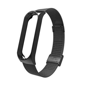 Imagem de Pulseira para Xiaomi MI BAND 3 aço/metal (Preta)