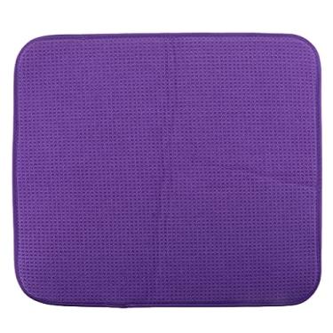 Imagem de LOVIVER Tapetes de microfibra para secagem de louças de cozinha para louças, tapete de escorredor absorvente espesso - roxo
