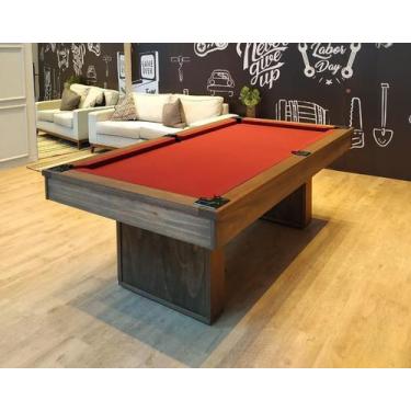 Mesa de Sinuca Ecológica 1,84 x 1,14 m DFN Black (4 Pés) – Bilharmais®