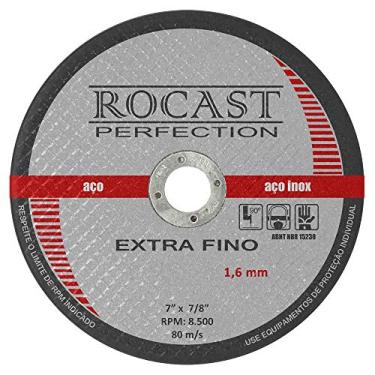 Imagem de Disco de Corte - Extra Fino - 7" x 1,60mm - Ref. EXTRA FINO Rocast 134,0004