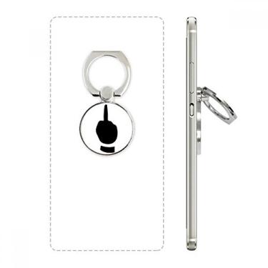 Imagem de Suporte de anel de telefone com padrão de contorno de gesto de dedo médio, suporte de laço ajustável