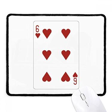 Imagem de Tapete de borracha para jogos com estampa de cartas de baralho Heart 6