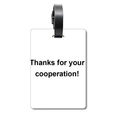 Imagem de Thanks For Your Cooperation Symbol Bagagem Bagagem Etiqueta Scutcheon Etiqueta