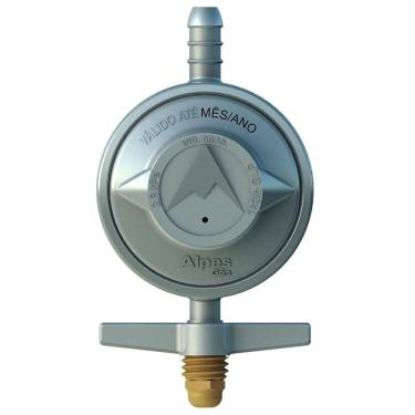 Imagem de Regulador de Gas - 1kg/h com Mangueira 120cm Cinza Alpes Gás