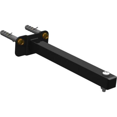 Imagem de Suporte Refletor Base Reta Braço 20 Cm Preto