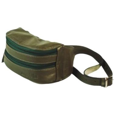 Imagem de Pochete em Couro Legítimo Premium (Verde Musgo)