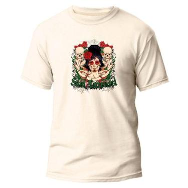 Imagem de Camiseta Lisa Algodão Premium Estampa Digital Winter Catrina - Pavesi