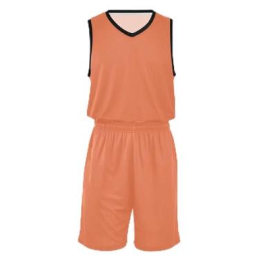 Imagem de Camiseta de basquete rosa roxa com glitter, ajuste confortável, camisetas de futebol para crianças de 5 a 13 anos, Coral, XXG