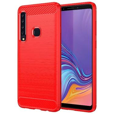 Imagem de Capa de celular para Samsung Galaxy A9 2018, fibra de carbono refinada, anti-queda, anti-impressões digitais, proteção total