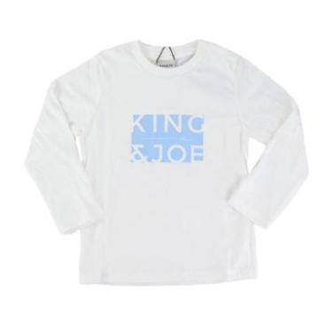 Imagem de Camiseta Infantil Masculina King&Joe Play Slim Off White-Masculino