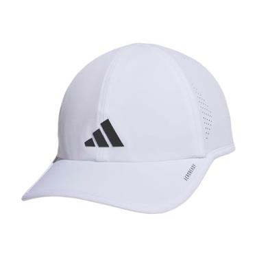 Imagem de adidas Boné masculino Superlite 3.0 com ajuste relaxado e ajustável, Branco/preto, Tamanho nica