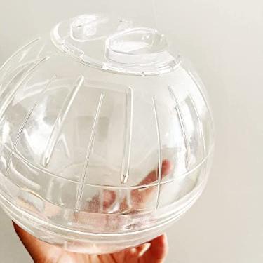 Imagem de Bola de hamster de cristal para hamsters com menos de 10 cm, 15 cm, porquinho-da-índia, bola de corrida, corrida, rodas de fitness, brinquedos de animais pequenos, bola de corrida para hamster anão