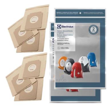 Imagem de Kit com 6 Sacos Para Aspirador de Pó ELECTROLUX NEO, LISTO, PET LOVERS