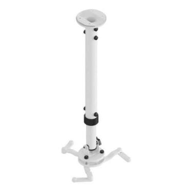 Imagem de Suporte de ferro para projetor de teto/parede  com barra telescópico c