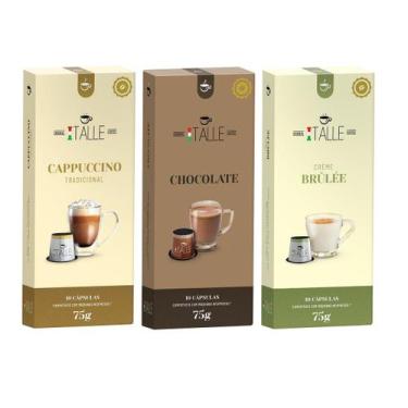 Imagem de Cápsulas Nespresso Chocolate Cappuccino Café Italle 30 Unid